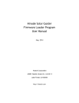 Hinode Solar Guider Firmware Loader Program User Manual