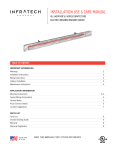 Infratech Slimline Heater Installation Guide and User Manual