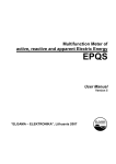 Multifunction Meter of active, reactive and apparent Electric Energy