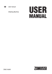 User manual Washing Machine ZWG 6148K
