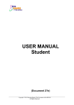 USER MANUAL Student - Websams Central Document Repository