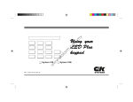 C&K Systems 236 Keypad User Manual
