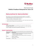 McAfee VirusScan Enterprise for Linux 2.0 Best Practices Guide