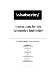 User Manual - Wimberley Toolholder