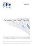 BC Manager User´s Guide - bc-cast