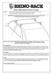 Rhino-Rack Roof Bars Installation Instructions