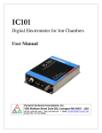 Digital Electrometer for Ion Chambers User Manual