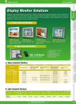 Display Monitor Solutions B. Light Industrial Monitors