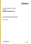 NX-series Safety Control Unit Instructions Reference