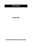 User Manual - FSP USV/UPS