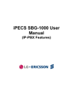 iPECS SBG-1000 User manual - lg