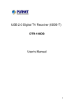 DVB-T USB2.0 Receiver User`s Manual