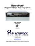 NeuroPort® - Blackrock Microsystems