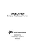 MODEL SR620