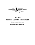 mc 1616 memory lighting controller operation manual