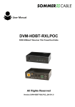 User Manual DVM-HDBT-RXLPOC