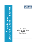 Model 2340 Universal Fiber Optic Modem User Manual