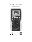 User`s Manual for VC88E Digital Multimeter