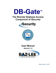 DB Gate User Manual - Raz-Lee