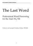 The Last Word 2.1 Reference Manual