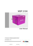 MSP 210H User Manual