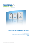 Purestream CWT User and Maintenance Manual