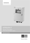 Siemens SITRANS FST020 clamp-on ultrasonic flowmeter user