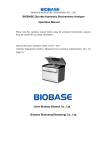 BIOBASE Discrete Automatic Biochemistry Analyzer Operation