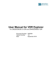 User manual for VDR explorer for DM300 and DM500
