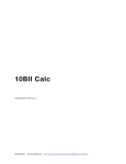 10BII Calc User Manual