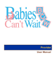 Provider - Babies Can`t Wait