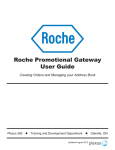 Roche Promotional Gateway User Guide