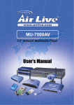 AirLive MU-7000AV User`s Manual