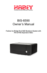 BIS-6590 Owner`s Manual