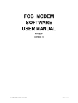 FCB Modem Software User Manual [ 002706 ]