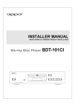 BDT-101CI Installer Manual v1.0