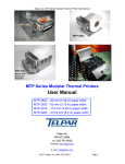 MTP Series Modular Thermal Printers User Manual