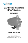CAREvent CPAP Manual Rev 5 Booklet June 11 - O