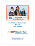 K12PaymentCenter Parent User Manual