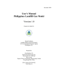 Phillippines Landfill Gas Model User Manual