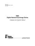 DNX Installation & Operation Manual (pdf 1000k)