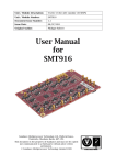 User Manual for SMT916 - Sundance Multiprocessor Technology Ltd.