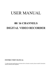User Manual DVR-208E_2016E