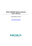 MGate MB3000 Modbus Gateway User`s Manual