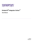 Integrator Online User`s Guide - Synopsys Evaluation Software