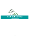 PAIN SCREENING: - Vanderbilt University Medical Center