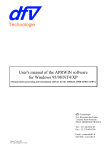 User`s manual of the APRWIN software for