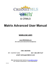 SRAR Matrix Advanced Manual
