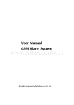 User Manual GSM Alarm System