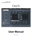 Chor`X User Manual - Xils-Lab